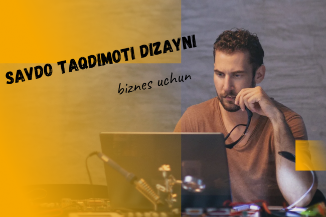Biznes uchun savdo taqdimoti dizayni 