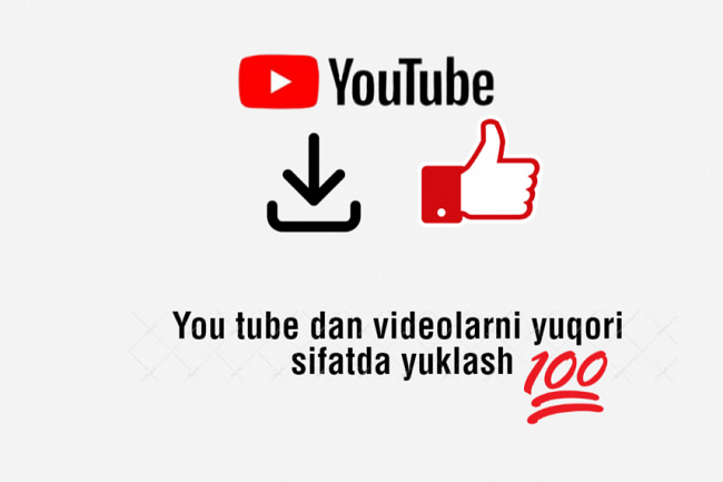 You tubedan 100Gb gacha bolgan har qanday videoni sifatli yuklash