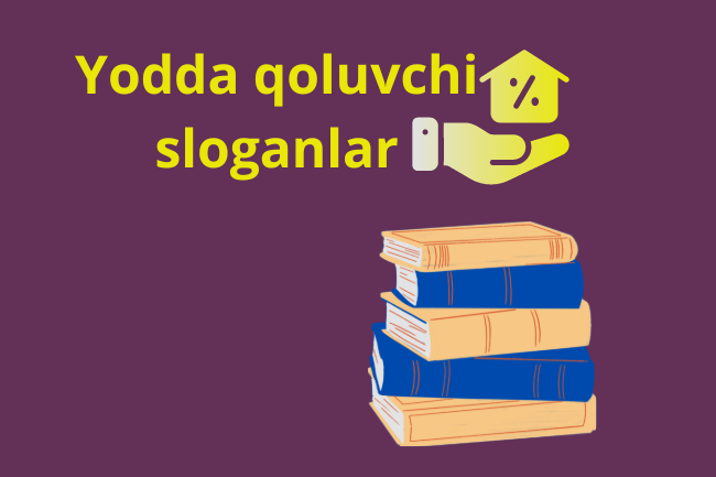Reklama slogani.10 xil variantda yozish.