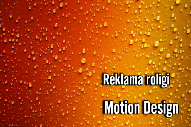 Motion Design. Reklama roligi