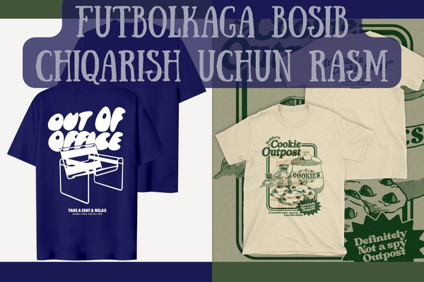 Futbolkaga bosib chiqarish uchun rasm