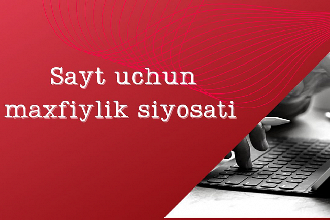 Sayt uchun maxfiylik siyosati