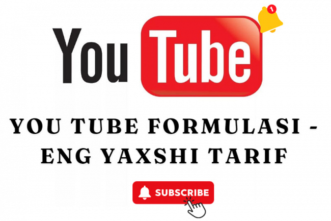YouTube formulasi -Eng yaxshi tarif