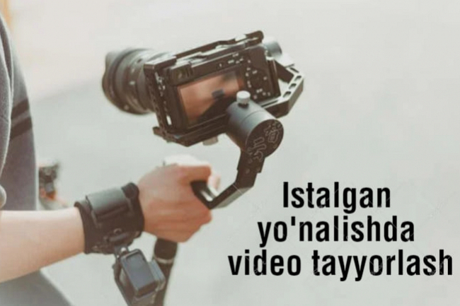 Ekrandan istalgan yonalishda video tayyorlayman