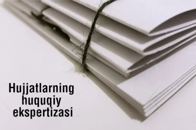 Hududiy normativ-huquqiy hujjatlarning huquqiy ekspertizasi