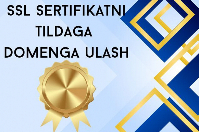 SSL-sertifikat va domenni Tilda da ulash