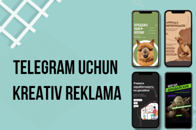 Telegram uchun kreativ reklama