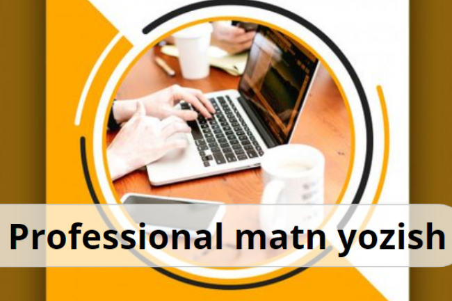 Matnni professional tarzda tez yozib beraman