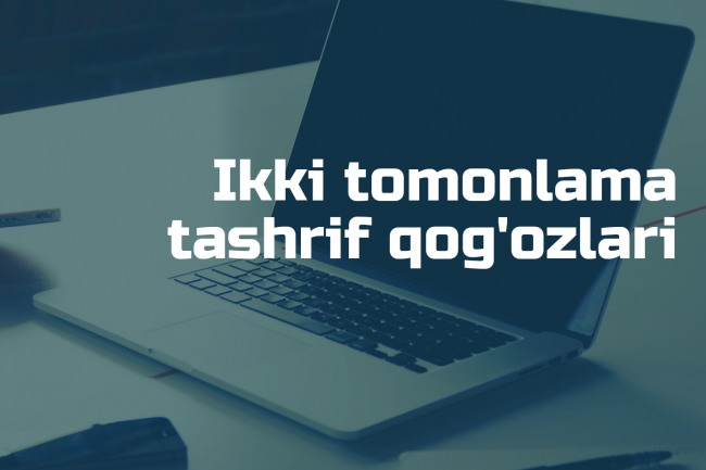 Har qanday did uchun 2 tomonlama tashrif qogozi
