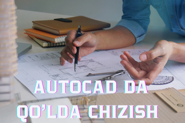 Autocad da diagramma chizma eskizlarni chizish