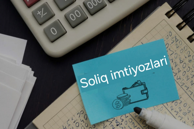 Soliq imtiyozlari boyicha maslahat