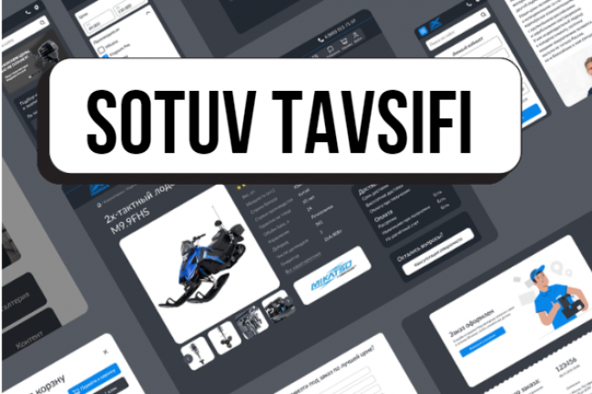 Sotuv tavsifi. 10 ta mahsulot kartasi yoki tayyor xizmat