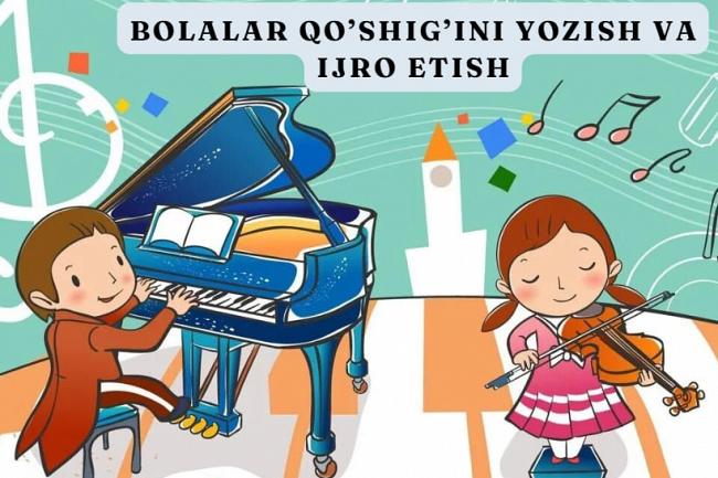 Bolalar qoshigini buyurtma asosida yozamiz va ijro etamiz