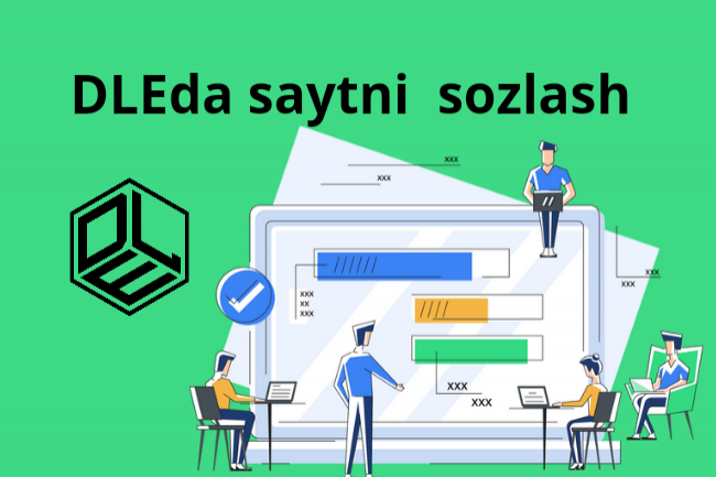 DLEda saytni sozlash