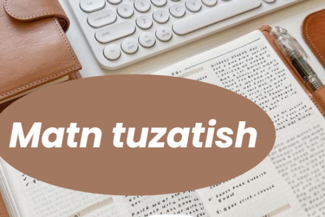Matn tahrirlash