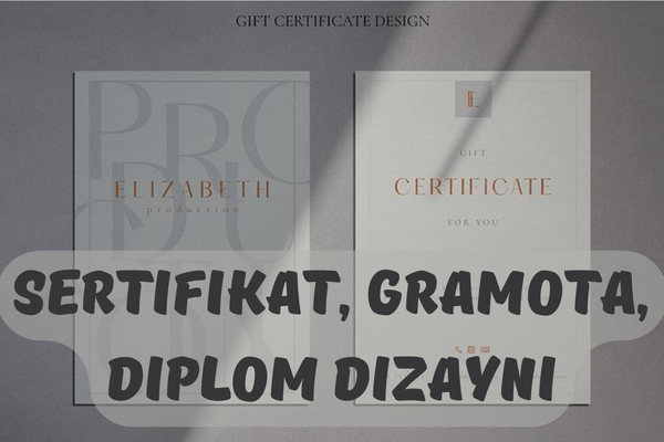 Sertifikat, gramota, diplom dizayni