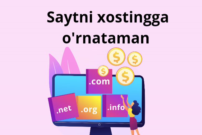 Xostingga saytni ornatish