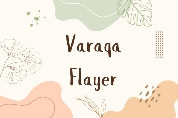 Varaqa, flayer dizayni