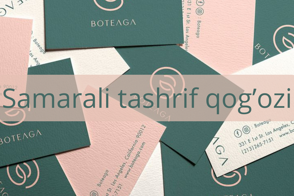 Samarali tashrif qogozi