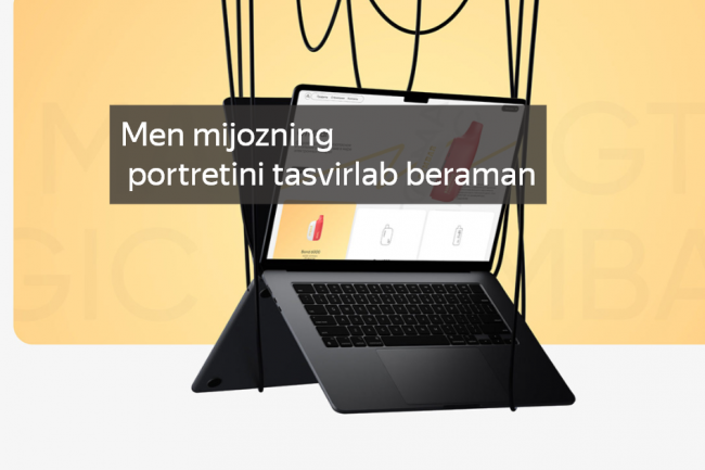 Men mijozning portretini tasvirlab beraman