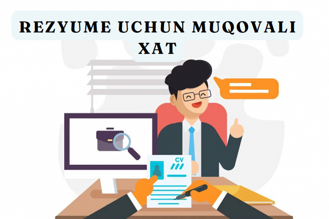 Rezyume uchun muqovali xat