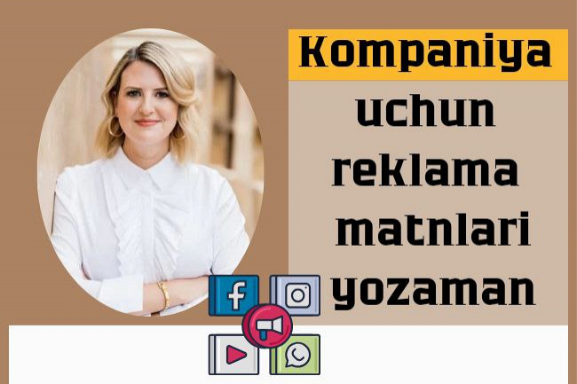 Telegram,ijtimoiy tarmoq,marketpleys,kompaniyalar uchun reklama matn