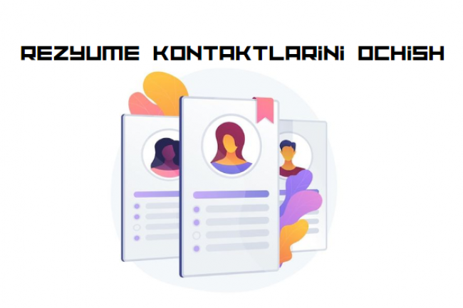 Rezyume kontaktlarini ochish