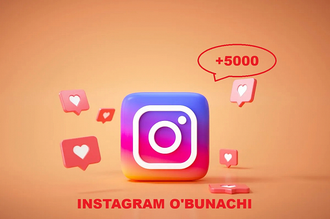 Instagram akkaunti 5000+ obunachi