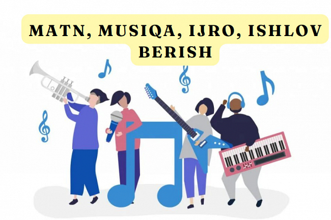 Buyurtma berish uchun qoshiq. Matn, musiqa, ijro, ishlov berish