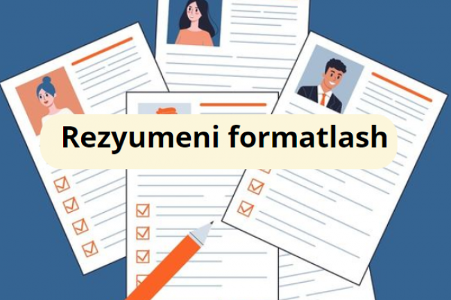 Rezyumeni formatlash