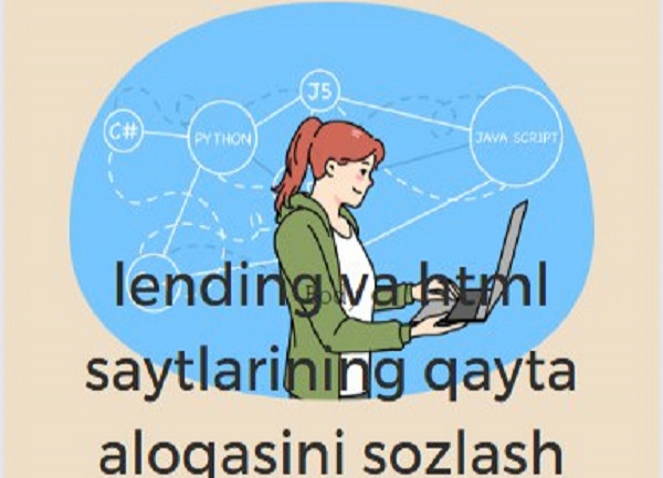 lending va html saytlarining qayta aloqasini sozlash
