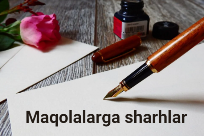 Har qanday mavzudagi maqolalarga sharhlar yozaman.
