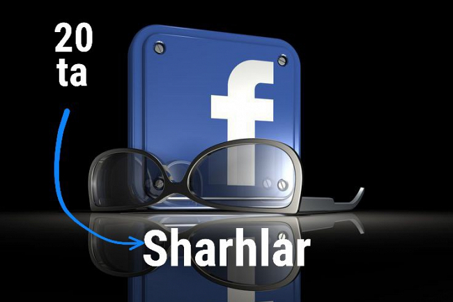 Facebook topshiriq boyicha 20 ta sharh