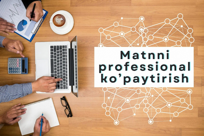 SEO-mas dan matnni professional kopaytirish
