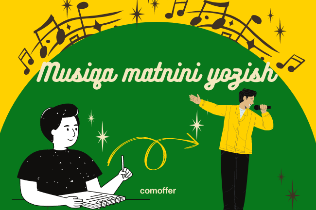 Qoshiq matnini yozish