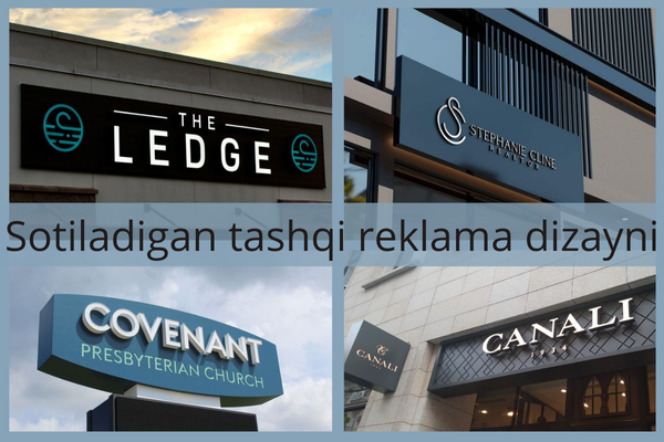 Sotiladigan tashqi reklama dizayni