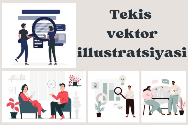 Tekis vektor illustratsiyasi