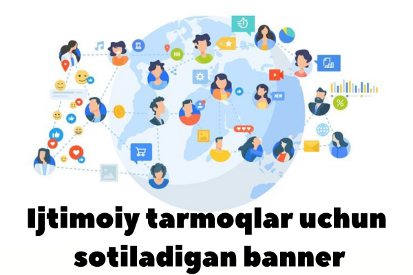 Ijtimoiy tarmoqlar uchun sotiladigan banner dizaynini