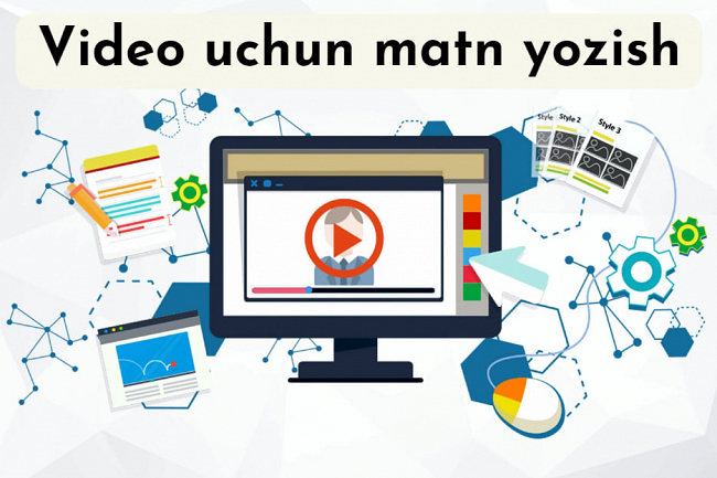 Video uchun matn yozib beraman