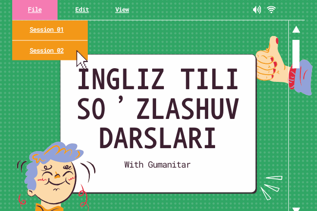 Onlayn  sozlashuv ingliz tili darslari