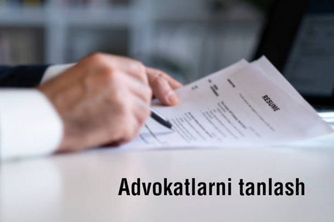 Advokatlarni tanlash