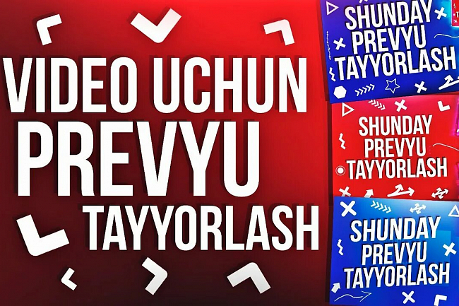 Youtube uchun ekran lavhasi Profil shapkasi yasab beraman