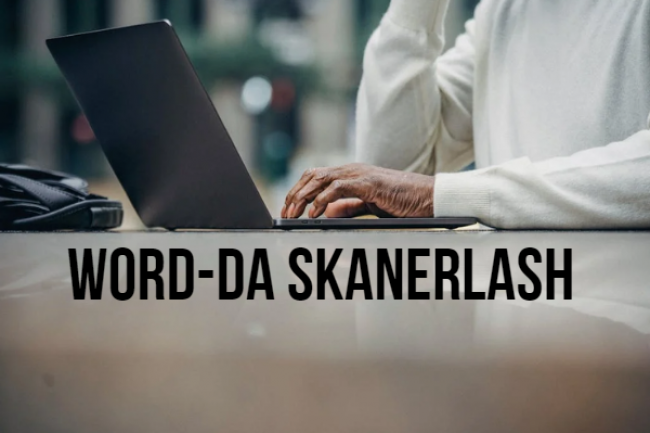Matnni aniqlash Word-da skanerlash. 50 sahifa