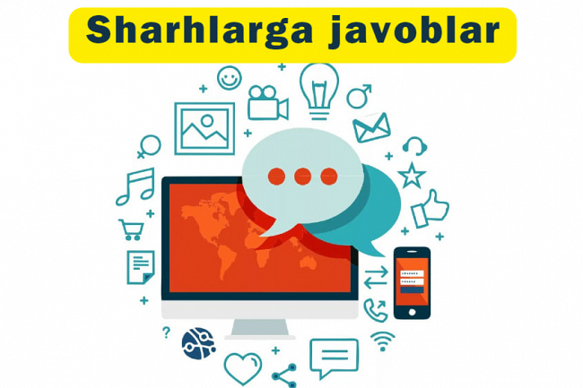 Sharhlarga javoblar