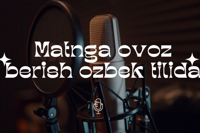 Matnga ovoz berish ozbek tilida