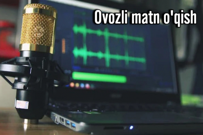 Sizning kanalingiz uchun ovozli matnni oqiyman