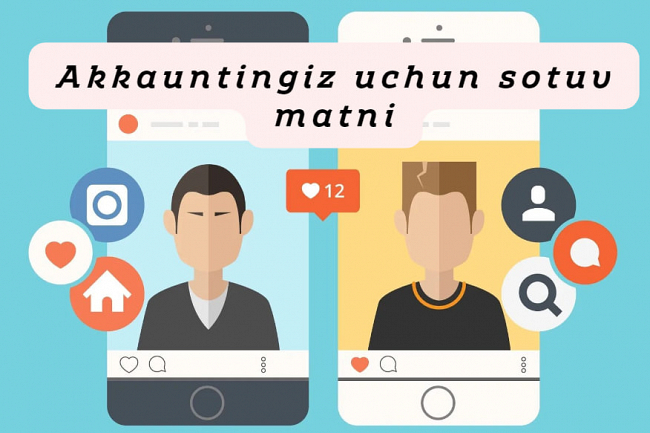 Akkauntingiz uchun sotuv matnini yozib beraman