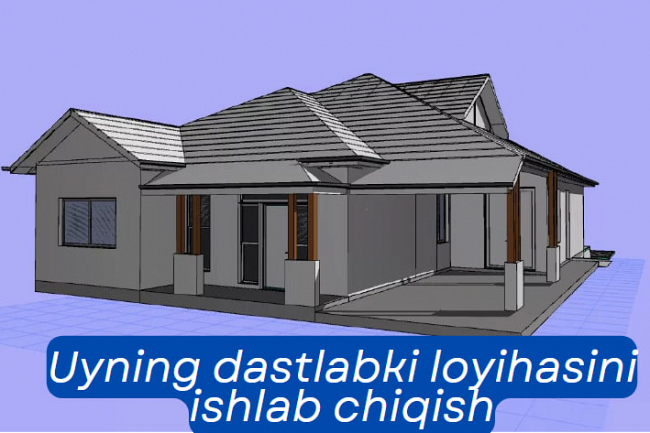 Uyning dastlabki loyihasini tuzib beraman