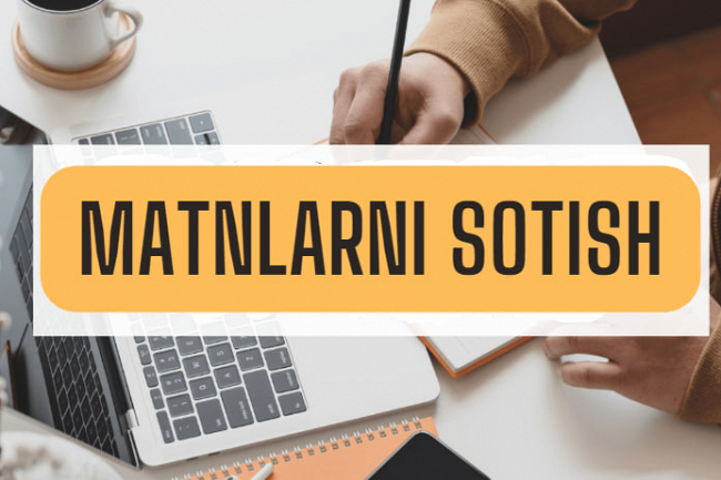 Matnlarni sotish