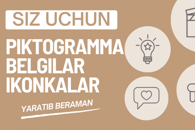 Piktogramma belgilari, ikonkalar yarataman